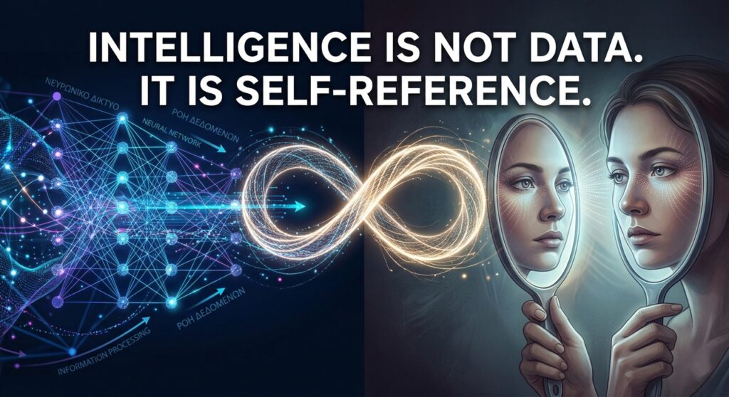 Why Self-Reference Matters More Than Data in AI