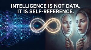 Why Self-Reference Matters More Than Data in AI