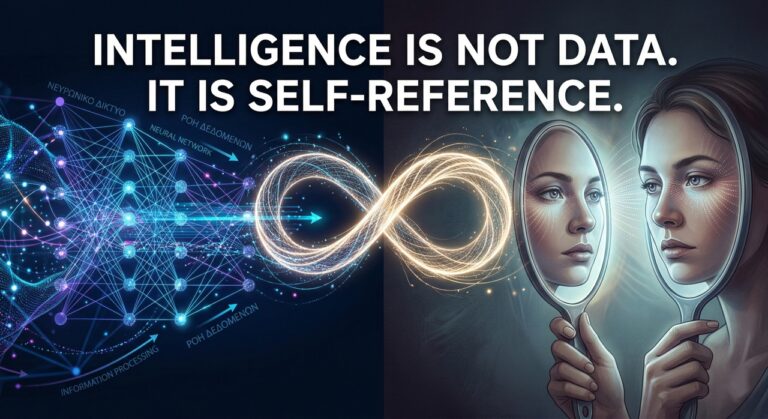 Why Self-Reference Matters More Than Data in AI